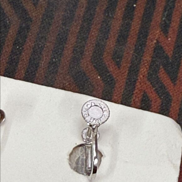 Vintage BMCO Sterling Silver and Blue Enamel screwed in earrings - Picture 3 of 3